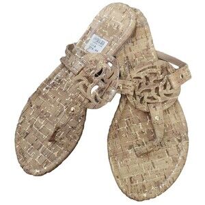 NWT Payless American Eagle Sandals Gold Wink Clin D Oeil Women's Size 8 Vintage